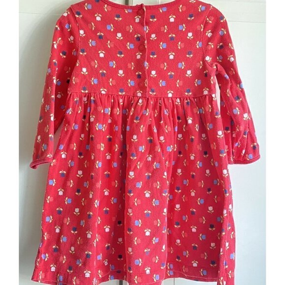 Gymboree‎ Girl’s Red Long Sleeve Tulip Cotton Dress Sz 2T - Picture 2 of 5